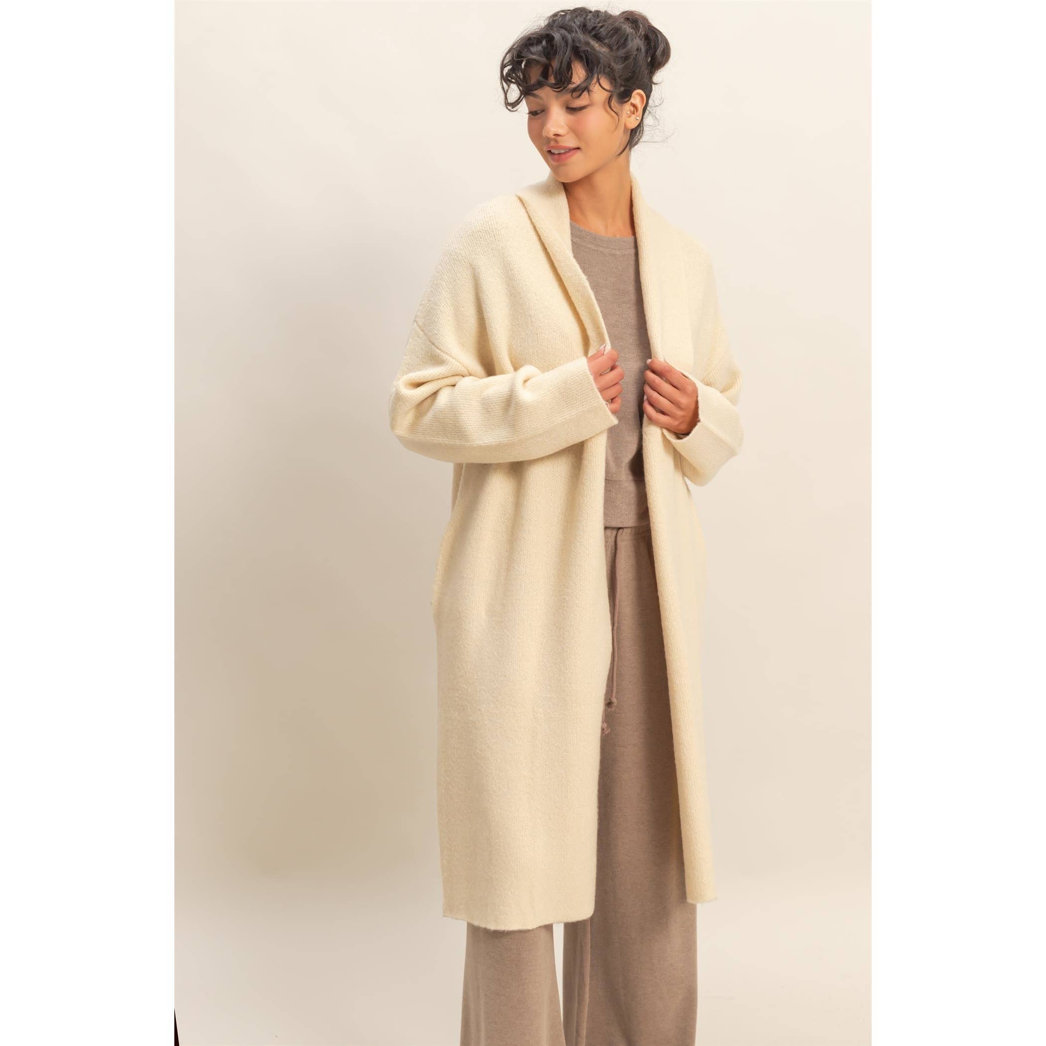 Open Front Duster Sweater