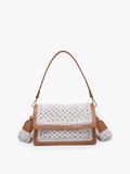 Gianna Macrame Crossbody: Ivory