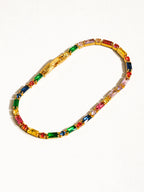 Gold Multicolor CZ Bracelet