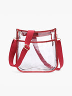 Posie Clear Crossbody: Brown