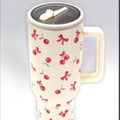 Spill Proof Cherry Bow Tumbler