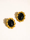 Eulie Non-Tarnish Vintage Stone Earrings