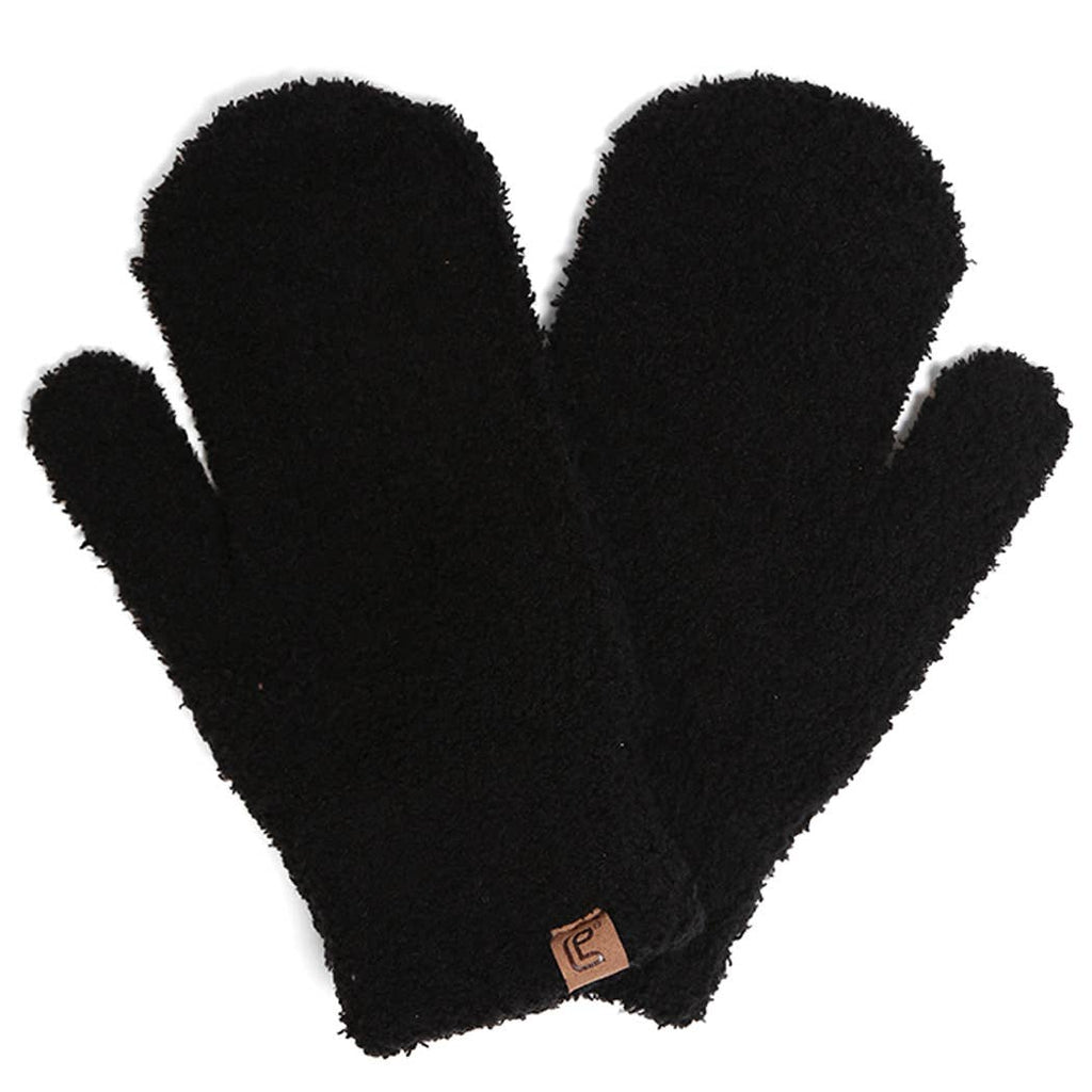 Winter Solid Flush Mittens