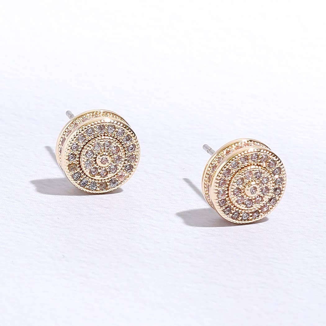 Round CZ Studs
