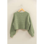 Fluffy Button-Up Cardigan