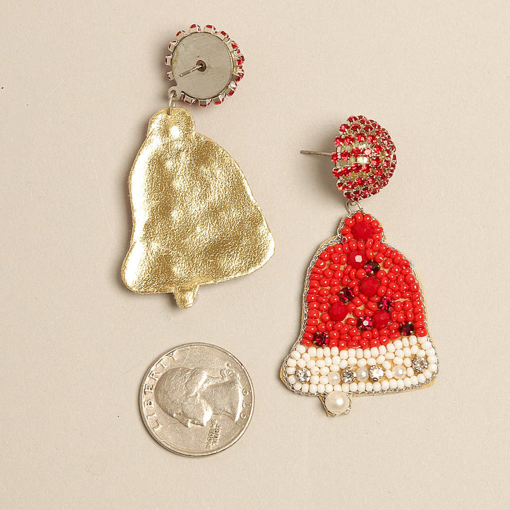 Red Jingle Bell Earrings