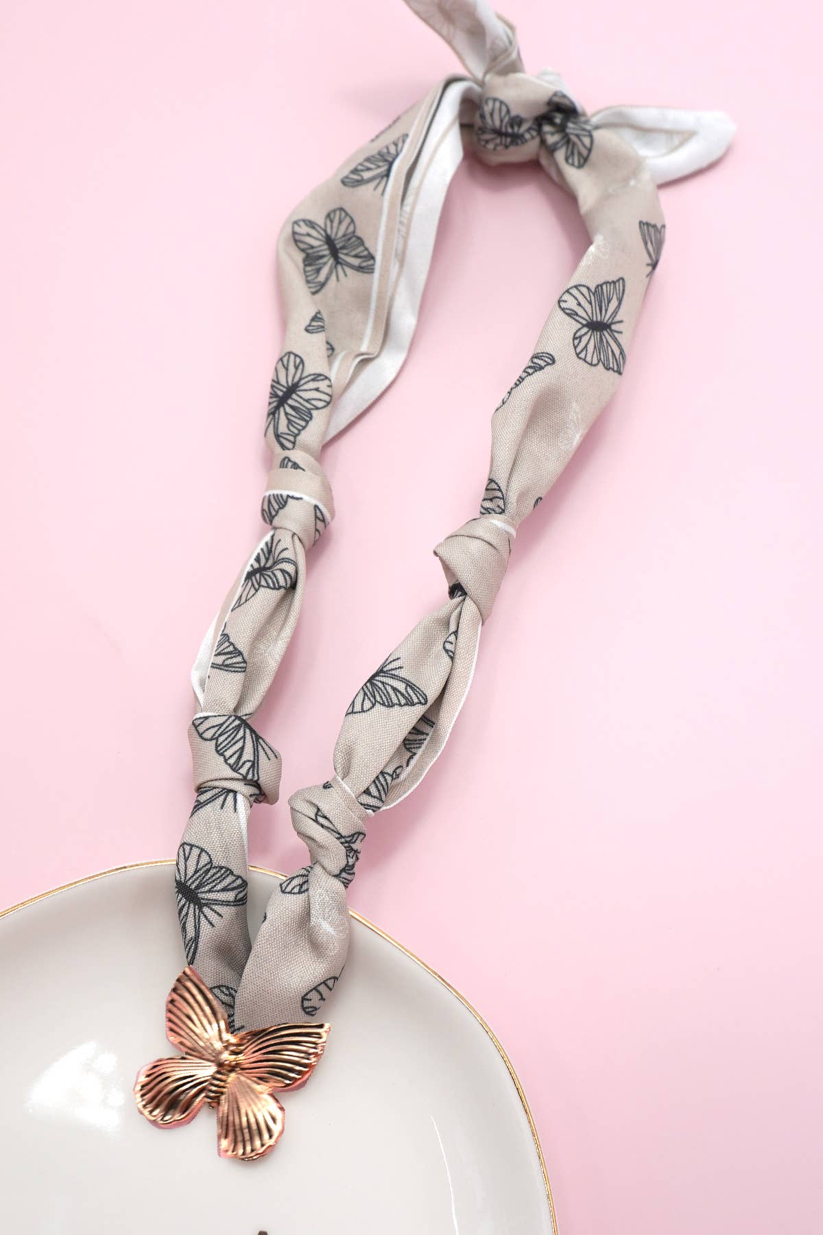 Handmade Scarf Charm Necklace