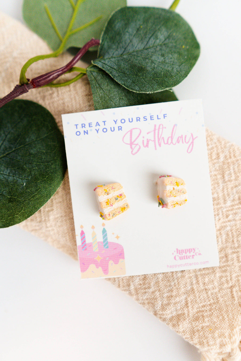 Funfetti Birthday Cake Studs