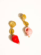 Non-Tarnish Shell Dangle Earrings