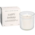 Happy Birthday Soy Candle - Ribbed