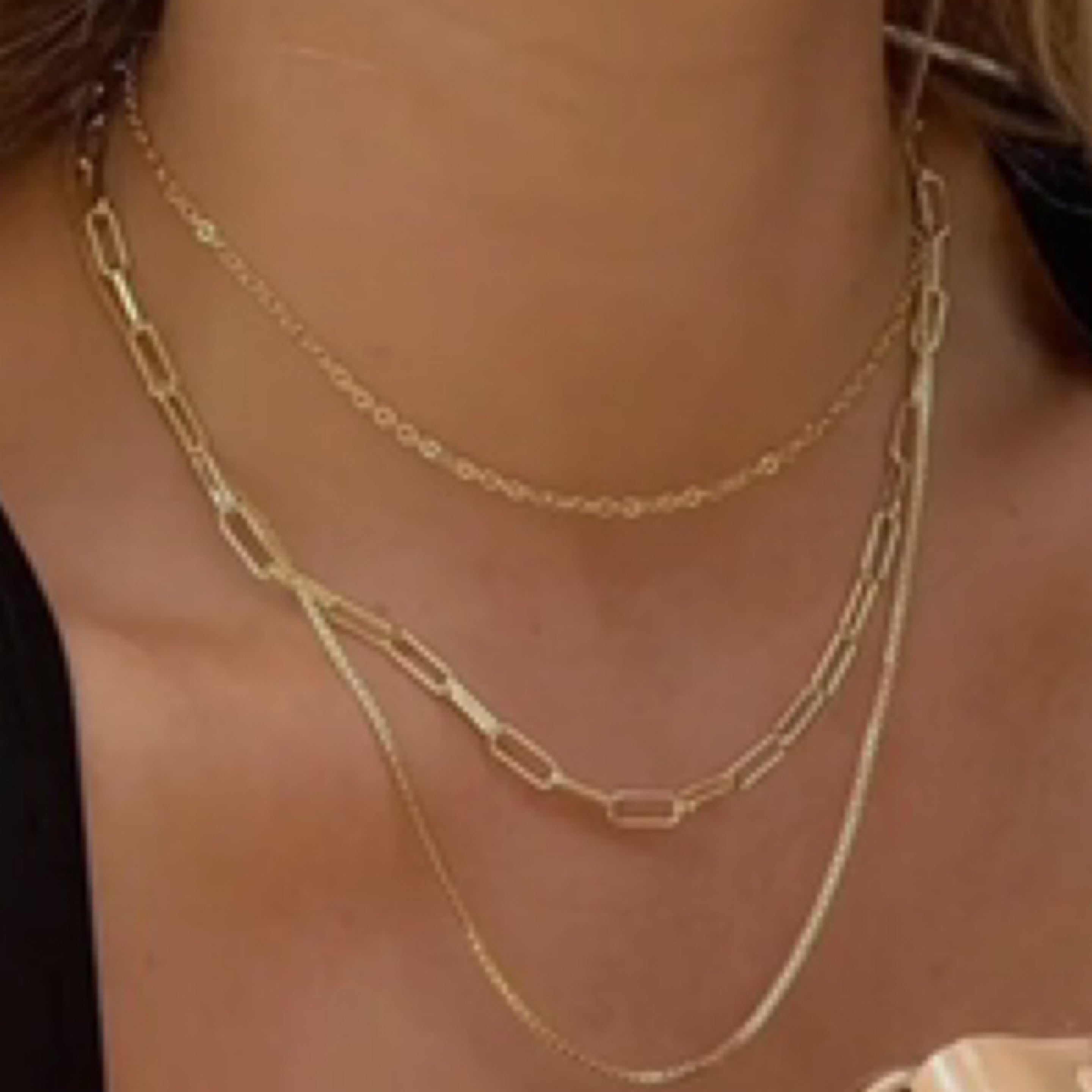 TF Trio Chain Link Necklace