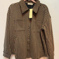 Jacquard Knit Button-Down Shaket