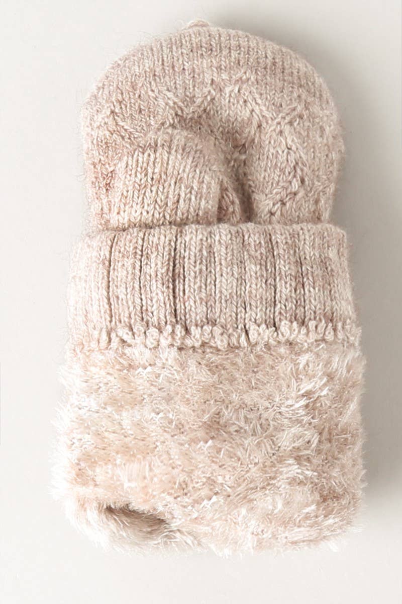 Oat Fingerless Mittens