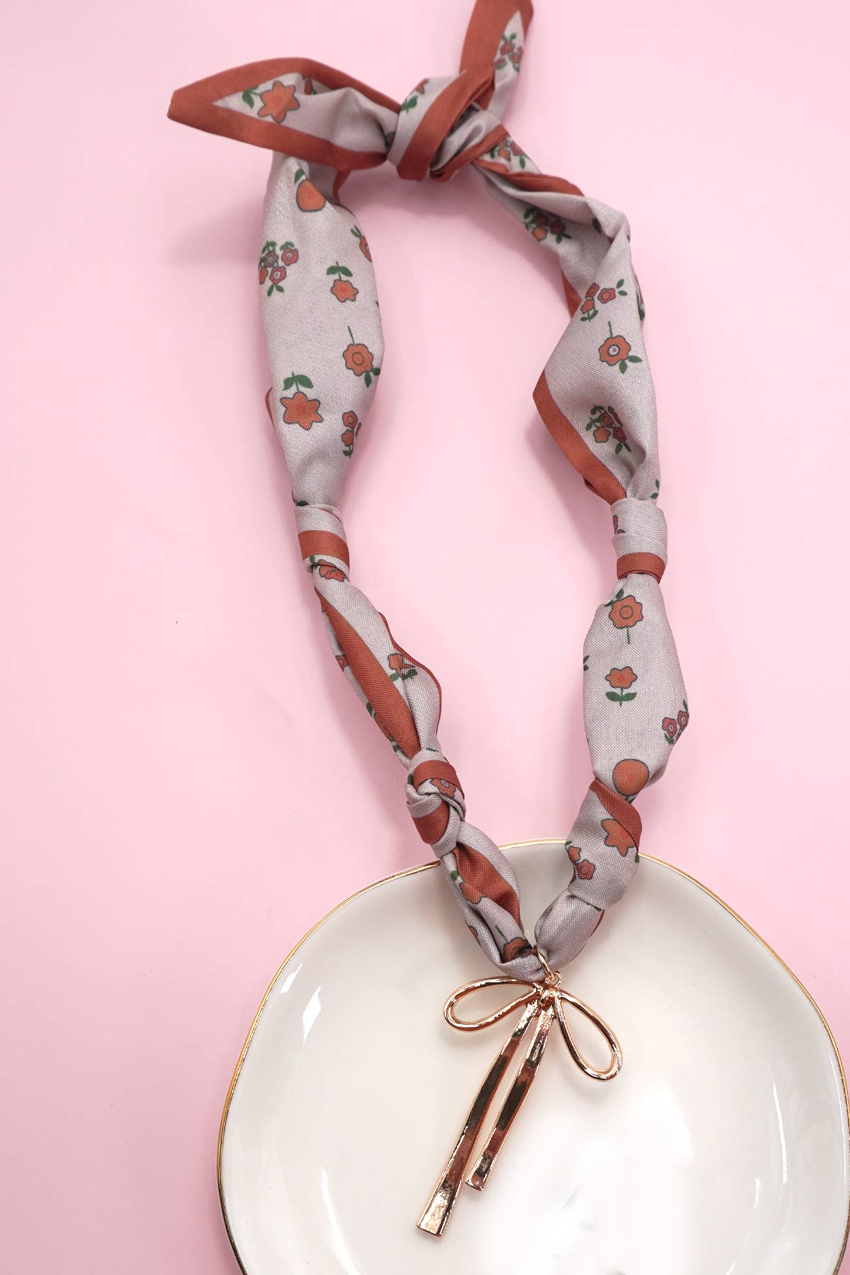 Sweetest Scarf Charm Necklace