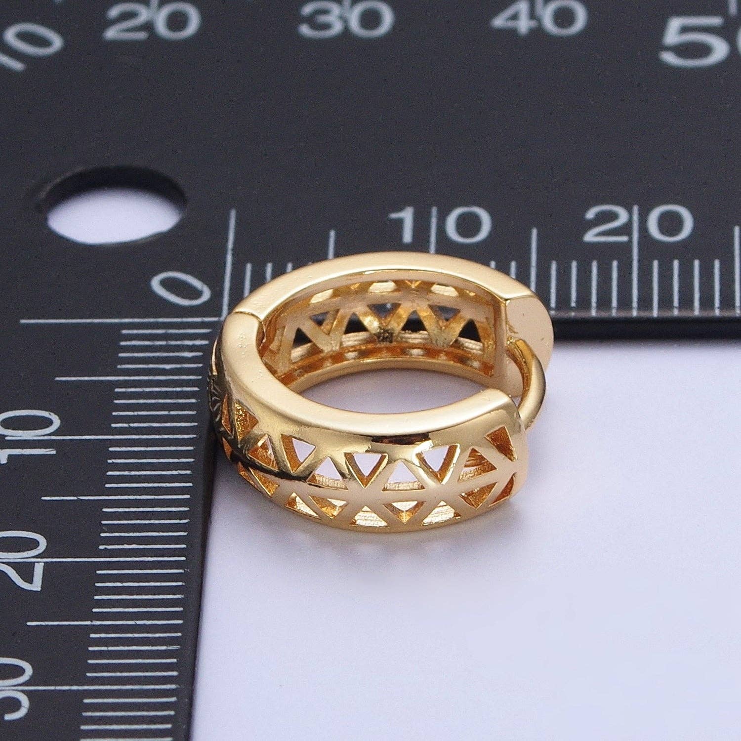 24K Gold Filled Triangle Huggies