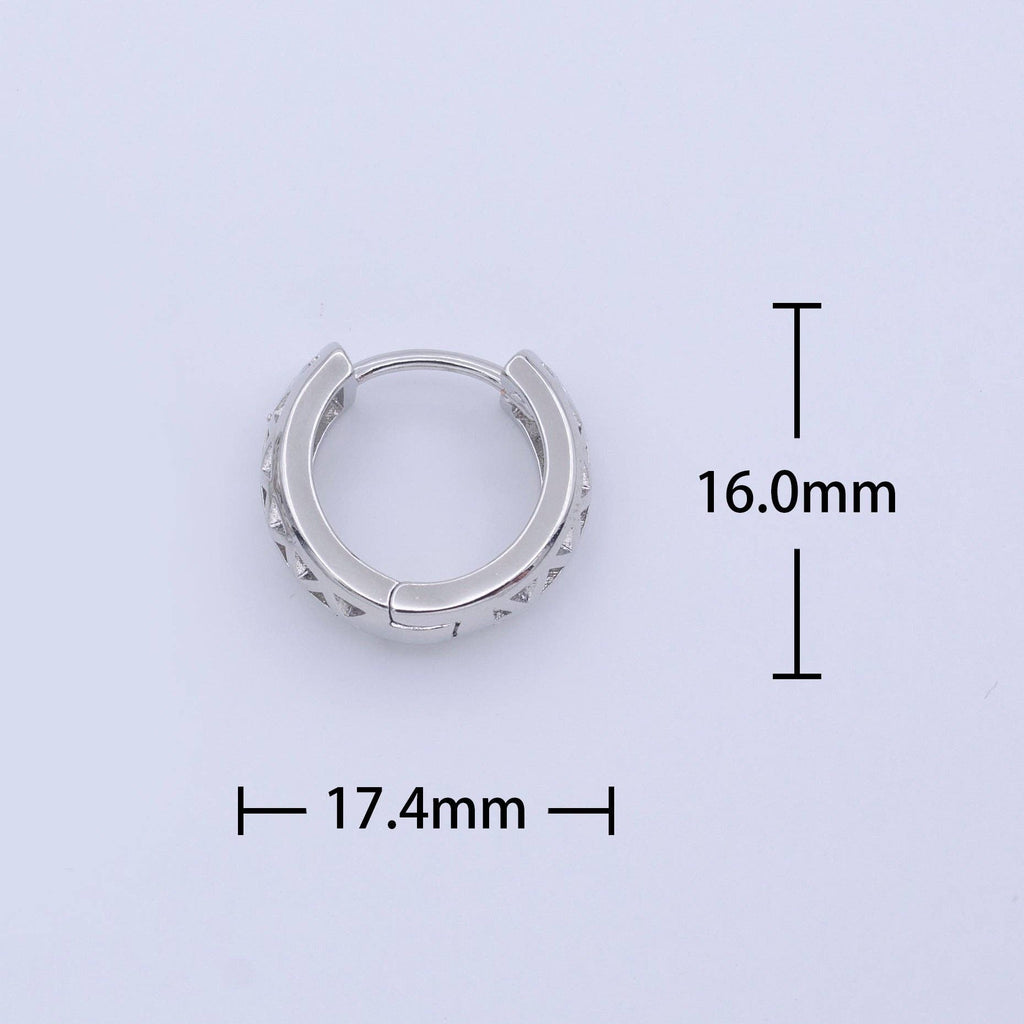 24K Gold Filled Triangle Huggies