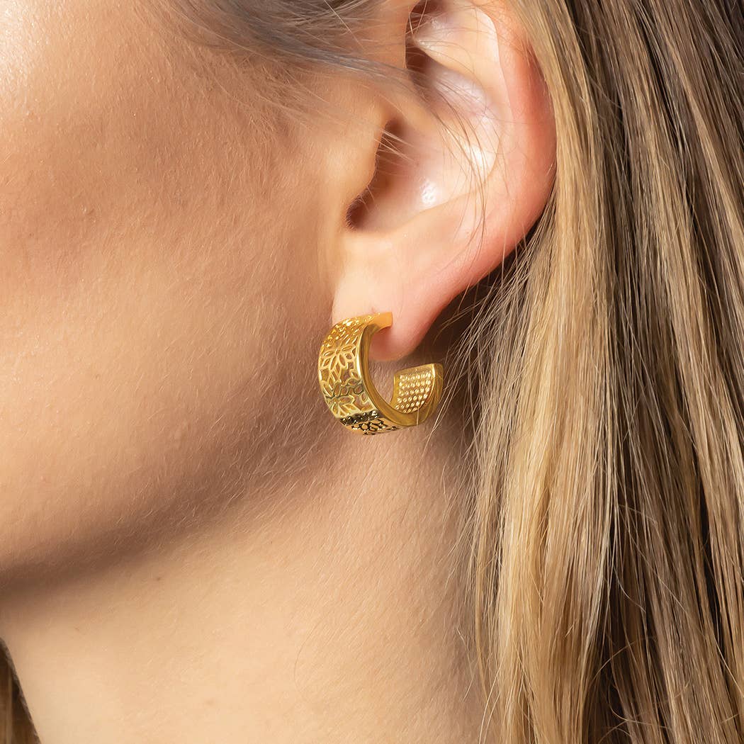 14K Gold-Dipped Hoop