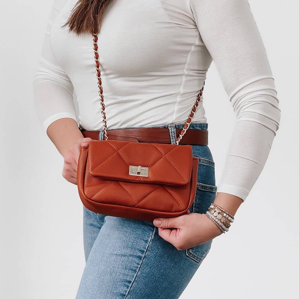 Quilted Crossbody Cream