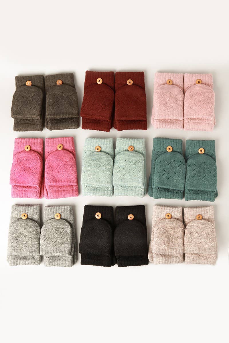 Oat Fingerless Mittens