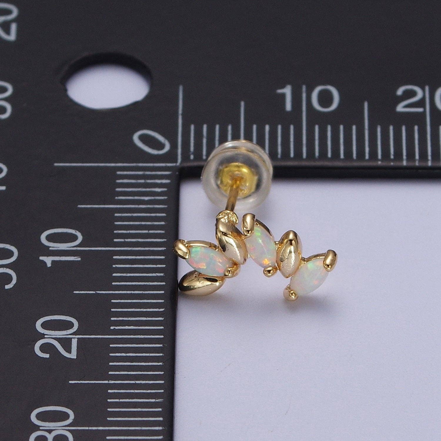 Dainty 14K Gold Filled Opal Marquise Studs