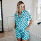 Teal Checkered Loungewear