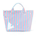 Pink & Blue Vinyl Tote