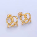 Gold Filled Pretzel Studs