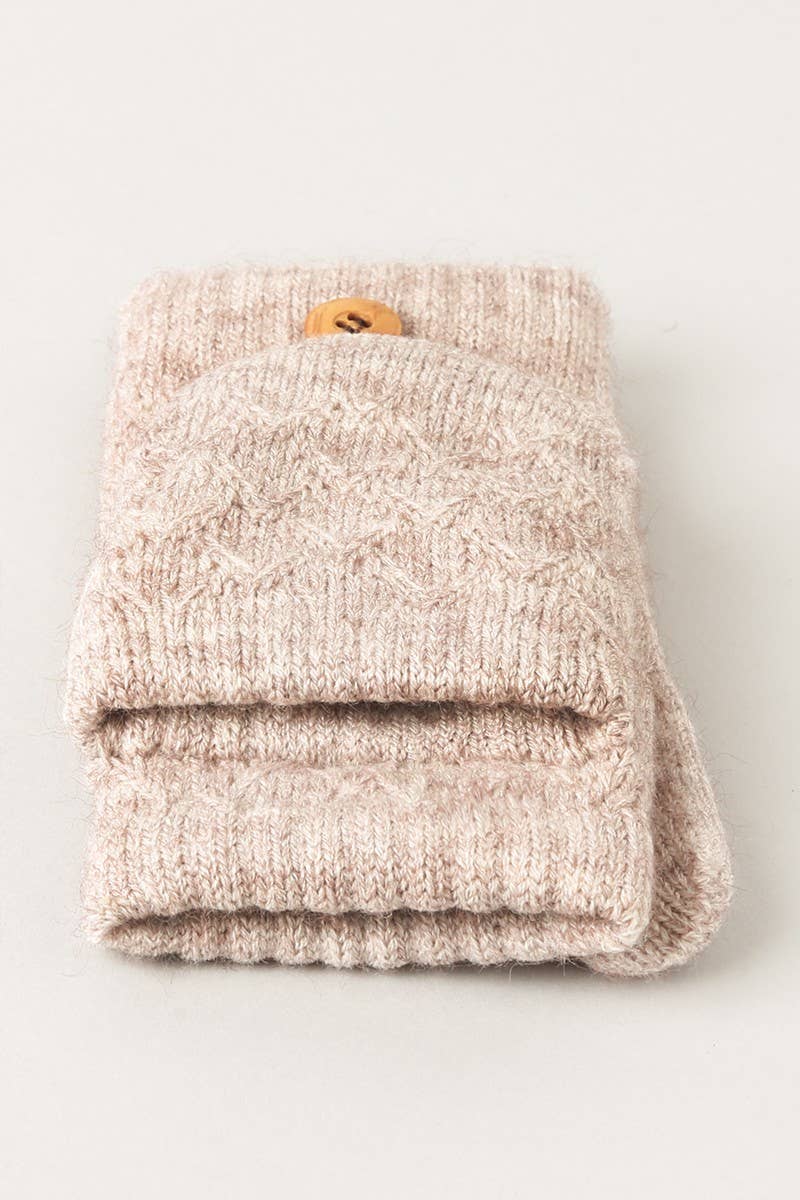 Oat Fingerless Mittens
