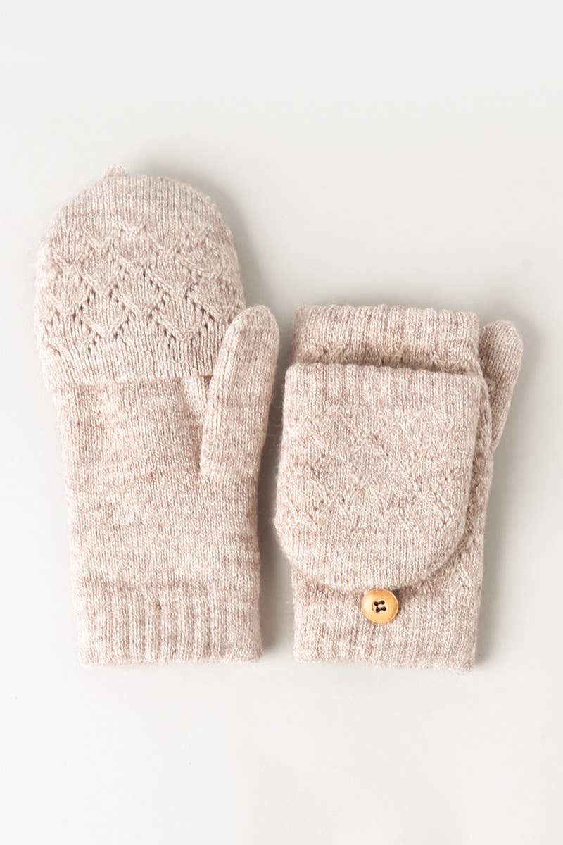 Oat Fingerless Mittens