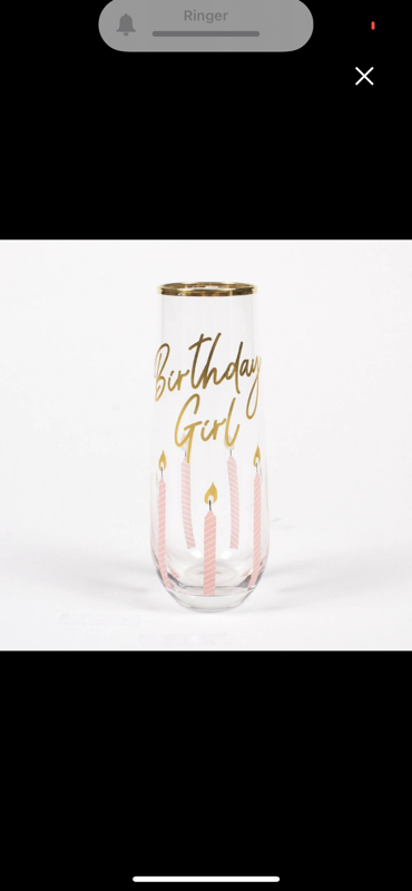 Bday Girl Glass