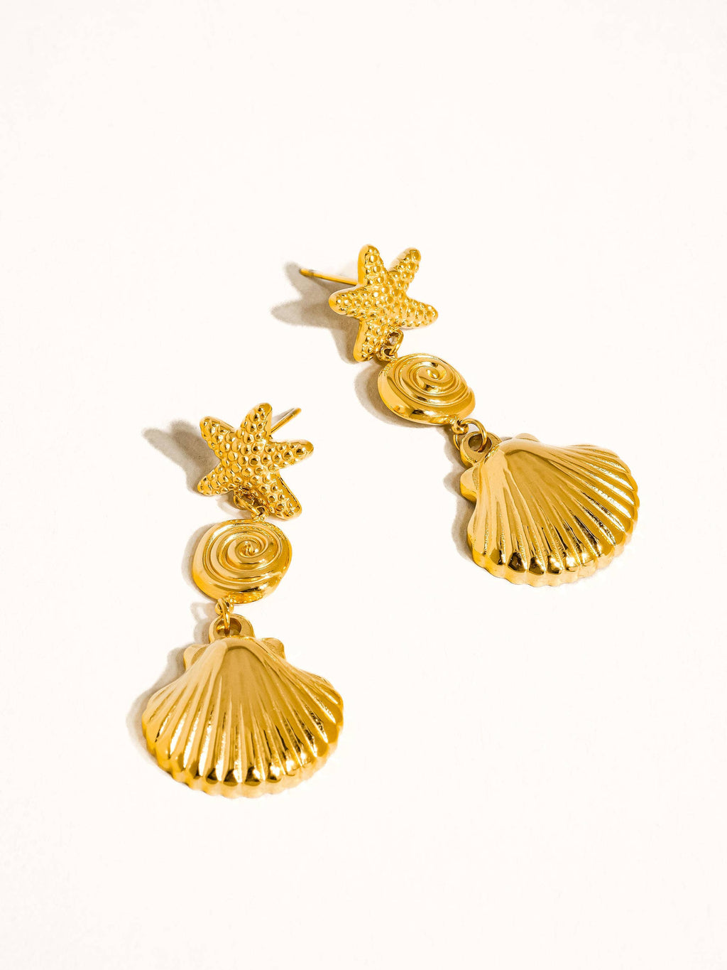 Non-Tarnish Summer Seashell Earrings