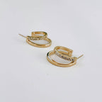 PS Crystal Double Hoop Earring