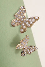 PEARL BUTTERFLY STUDS