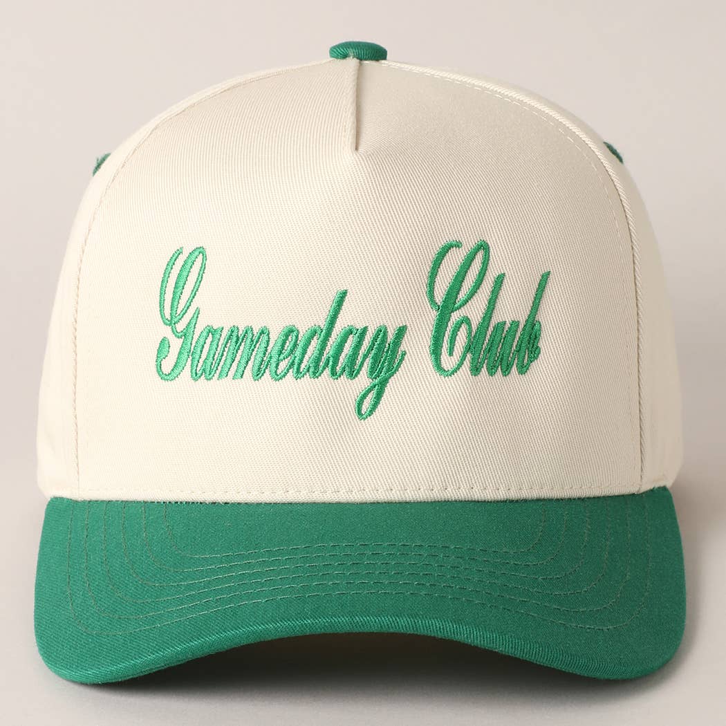 Gameday Club Embroidery Cap