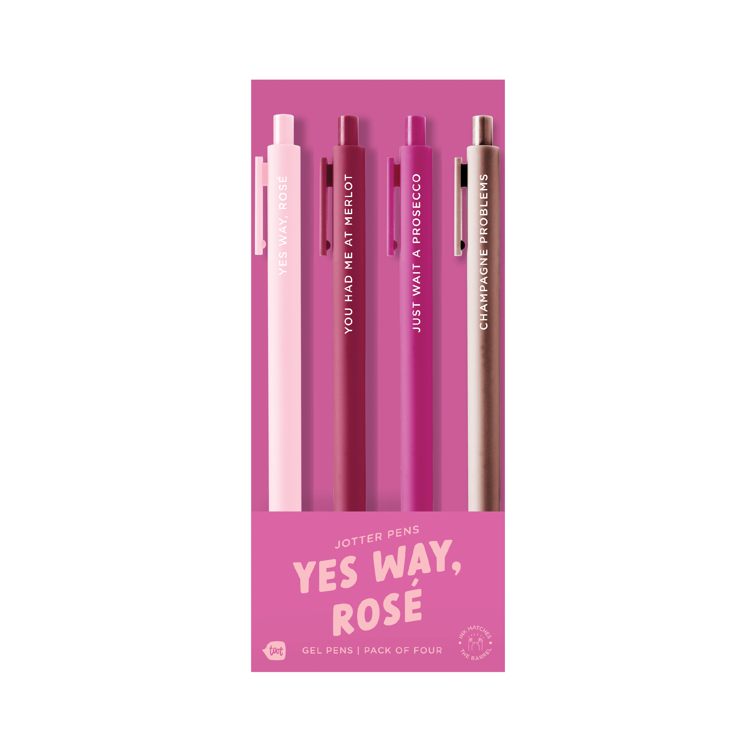 Jotter Sets 4 Pack: Yes Way Rosé