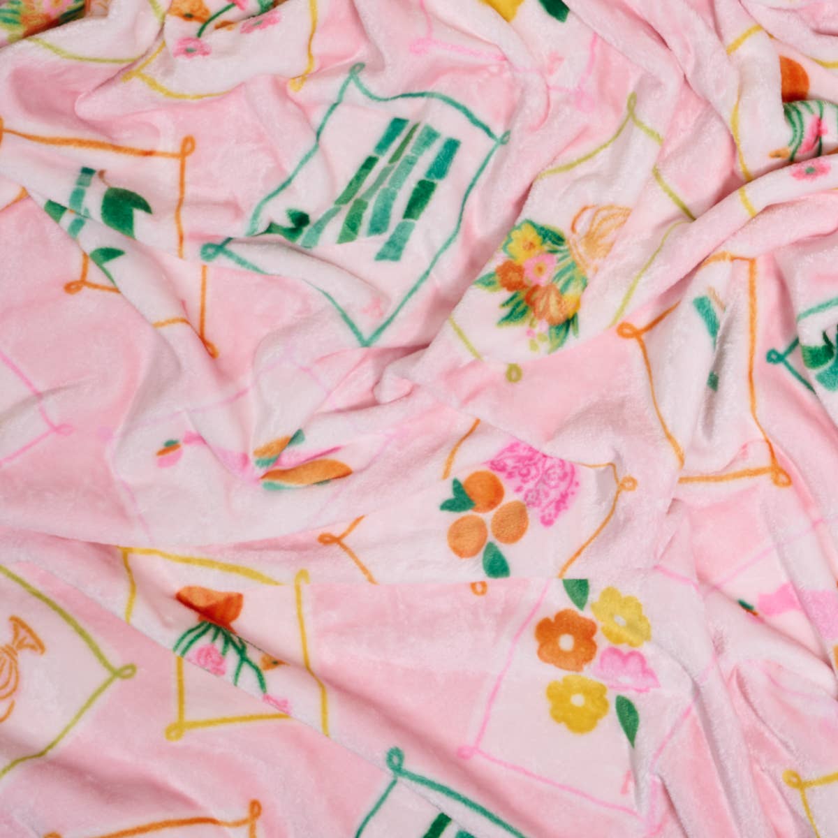 It's Mahj Time Snuggle Up Plush Blanket