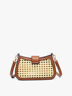 Rattan Snap Crossbody