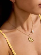 Non-Tarnish Shell Pearl Necklace