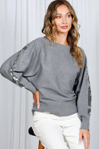 Sequin Detail Knitted Sweater