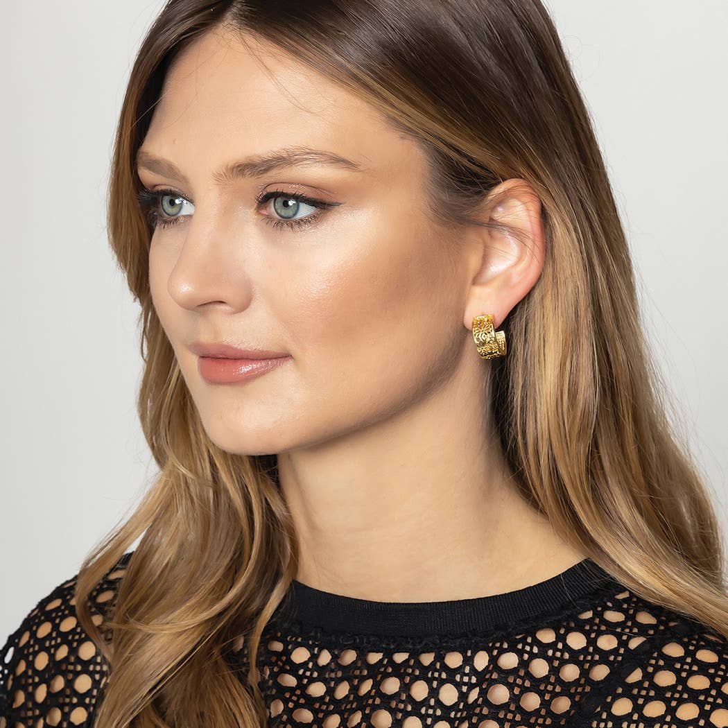 14K Gold-Dipped Hoop