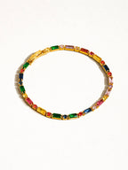 Gold Multicolor CZ Bracelet