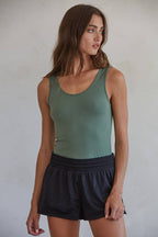 Seamless Reverse U-V Neck Tank