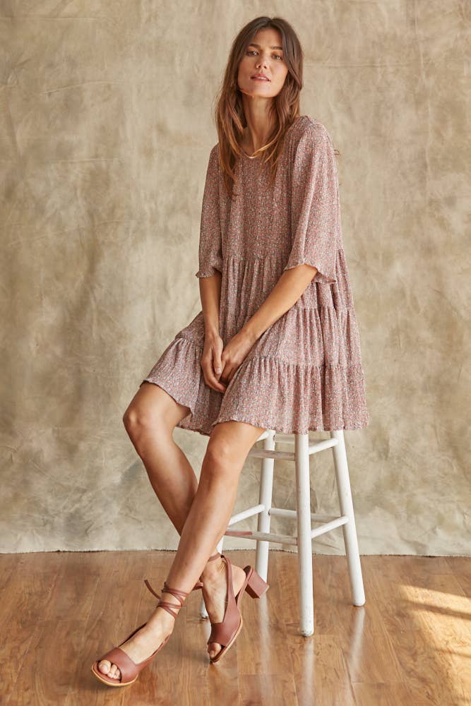 Chiffon Floral Dress