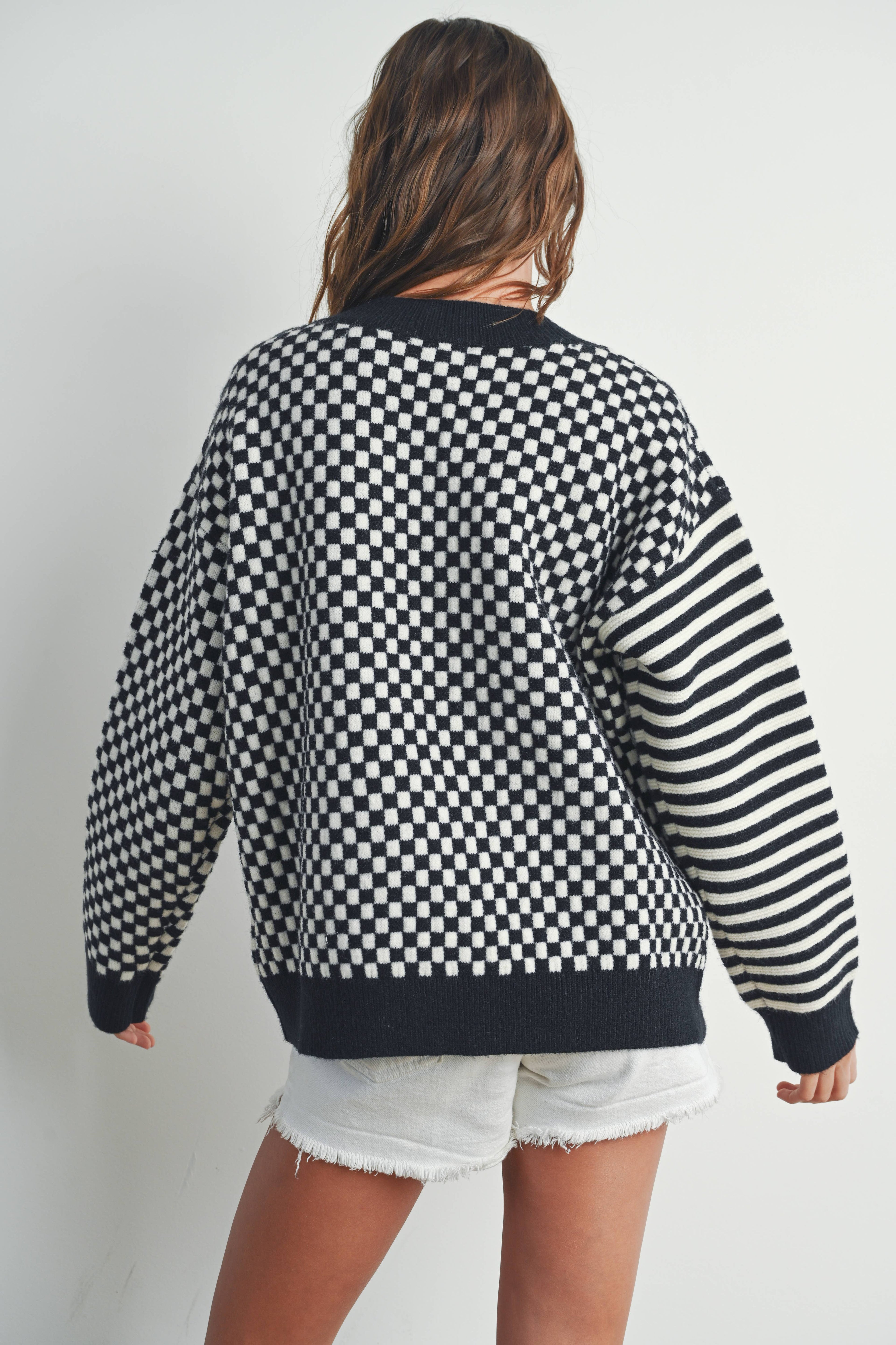 Multi Checked Sweater