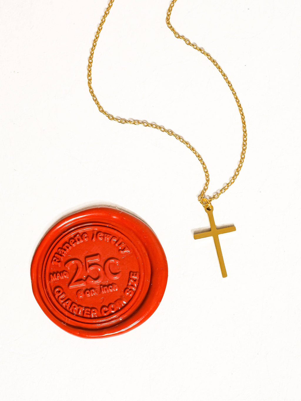 Non-Tarnish Small Cross Necklace