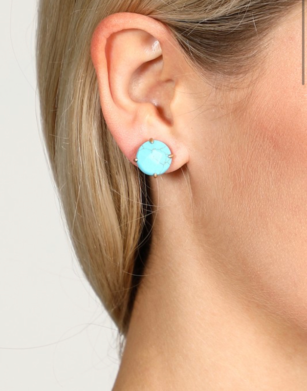 Turquoise Round Studs
