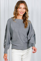 Sequin Detail Knitted Sweater