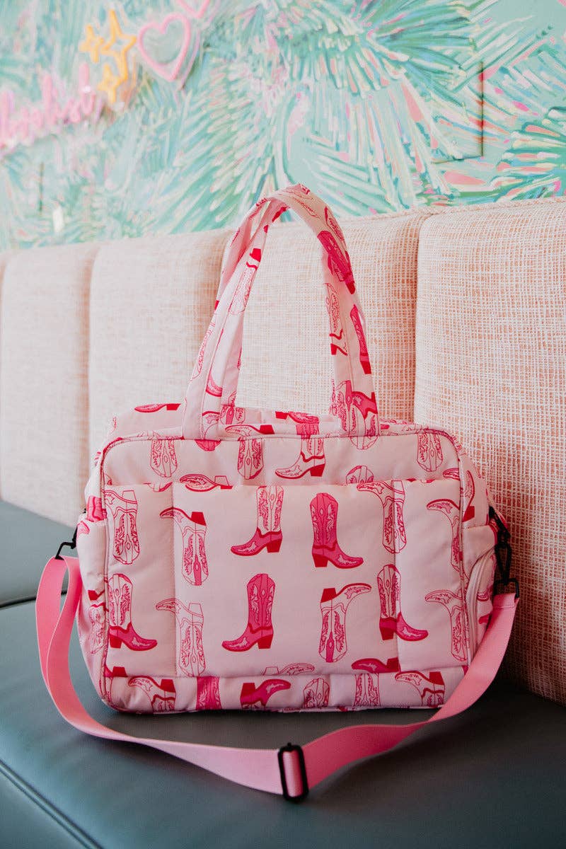 Western Boots Weekender Bag