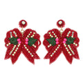 Christmas Bow Earrings