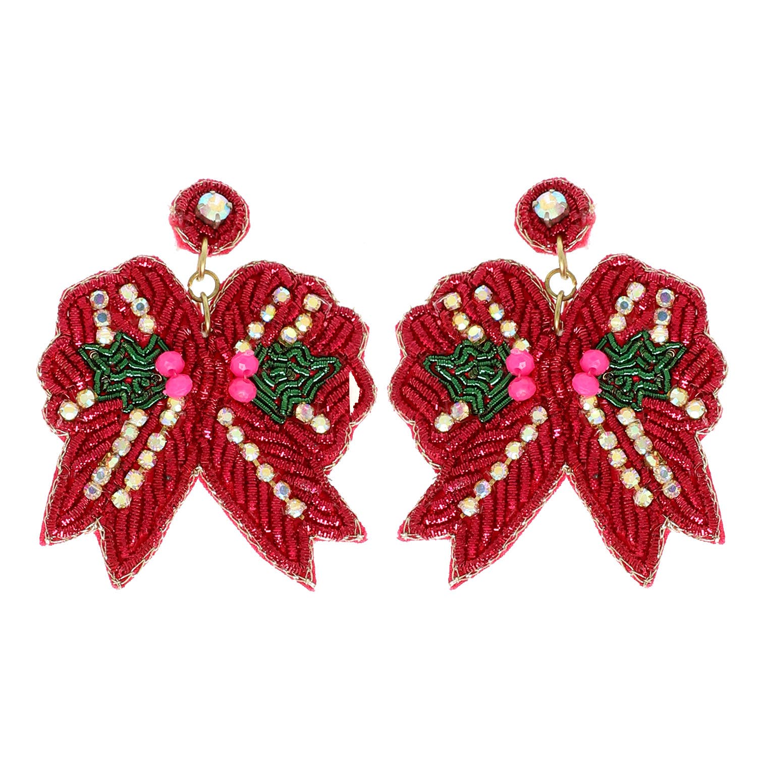 Christmas Bow Earrings